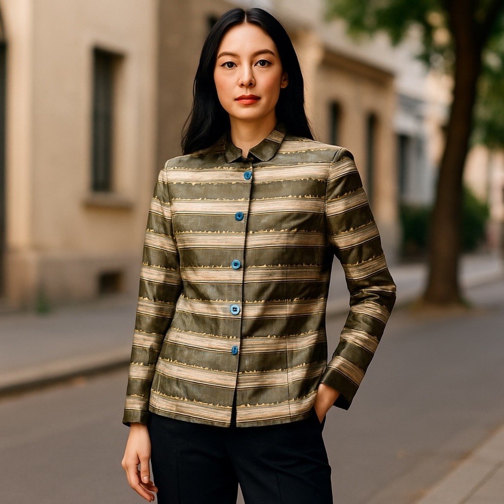 Nina McLemore Raw Silk Jacket